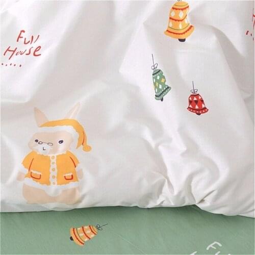 250cm X50cm 40s christmas Santa Claus Twill Cotton Cloth, Diy Bedding Sheets Fitted Pillowcase Fabric Comfortable Cartoon 320g/m