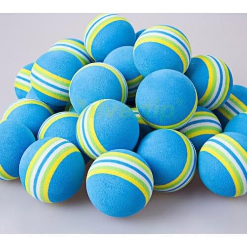 30pcs Blue Rainbow EVA Foam Golf Balls BRB Sponge Indoor Outdoor Practice Training Aid Swing Backyard New