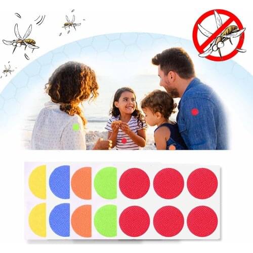 30pcs/Pack Mosquito Repellent Patches Stickers 100% Natural Oil Cartoon Anti-Mosquito Sticker Keeps Insects Far Away Camping