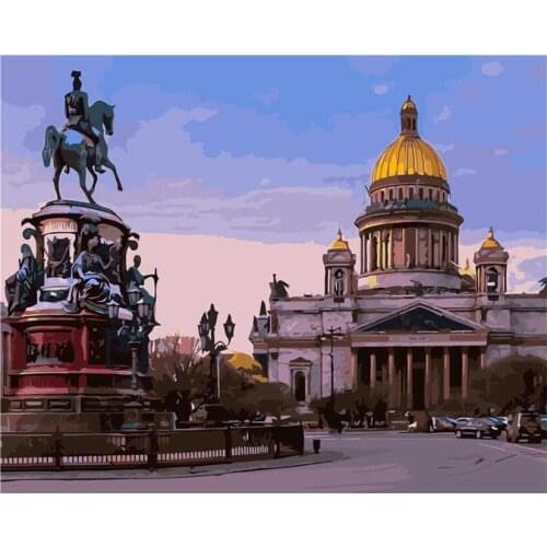 40*50CM Home Decoration Wall Painting Russian Overseas Warehouse Delivery Accept Booking Painting By Numbers