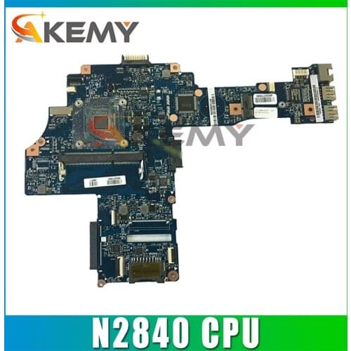 AKEMY H000073980 Laptop Motherboard For Toshiba Satellite C40-B CA10BM N2840 CPU DDR3 Main Board WORKS