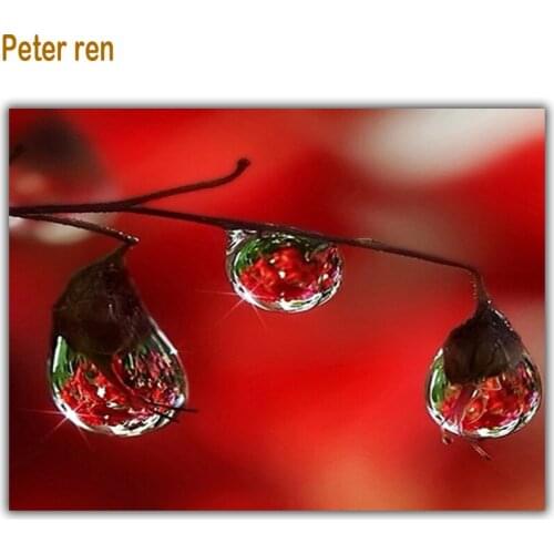 Highest quality handcraft 3D DIY diamond picture cross stitch Crafts sewing knitting full diamond embroidery Fluorescent flower