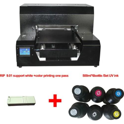 Automatic A3 size UV flatbed Printer with touch screen control board special for phone case, card plastic etc printing