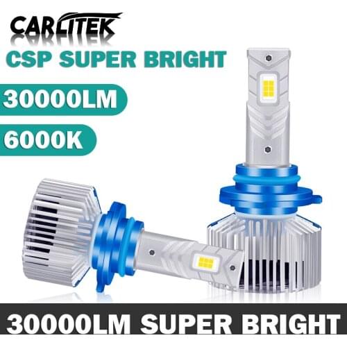 Лампы H1 светодиод led headlights for carro H7 H8 H9 H11 9005 9006 Singal Beam lamps Super Brightness 30000lm Power rainproof