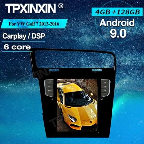 Tesla Style Android 9.0 128G Carplay For Volkswagen Golf 7 2013-2016 Car GPS Navigation Multimedia Player Autoradio Audio Stereo