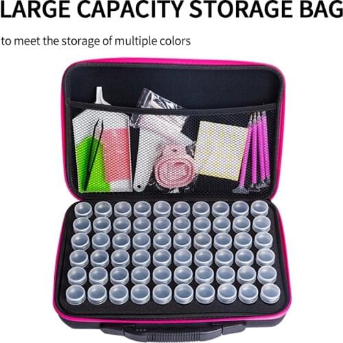 15-120 Slot Diamond Painting Storage Case, 5D Diamond Art Painting Tools Sets for Jewelry Beads Rings Charms Glitter Rhinestones