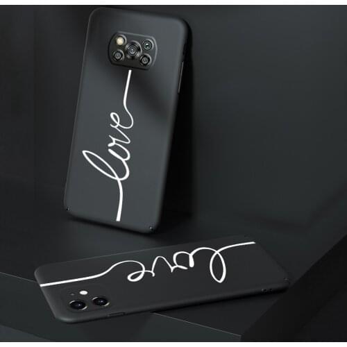 For Funda Xiomi Xiaomi Poco X3 NFC Pro Case For Coque Xiaomi Poco X 3 NFC Pro X3nfc 4G 5G Cute Hard Love Couple Phone Case Cover