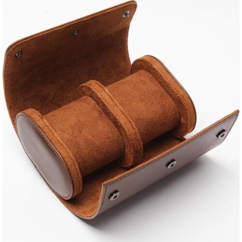 3 Slots Watch Box PU Leather Watch Roll Case Chic Display Travel Wrist Jewelry Storage Organizer Pouch Detachable Bracket Holder