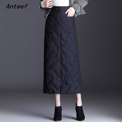 Black cotton vintage high waist autumn winter casual loose long for woman skirts womens 2021 skirt clothes