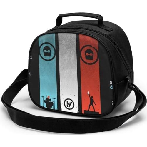 Twenty One Pilots Children Lunch Bag Lunch Bag Student Portable Insulated Office Lunch Box Picnic Bags Thermal Food Tote Handbag