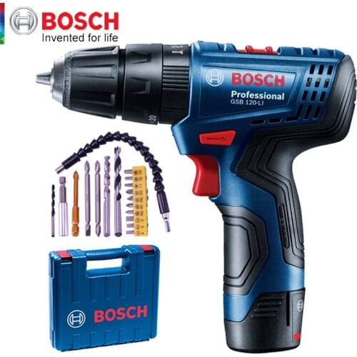 Bosch GSB120LI(ONE BATTERY) Electric Drill Flashlight Drill Impact Drill Home Multi-function Electric Screwdriver Charging Tool