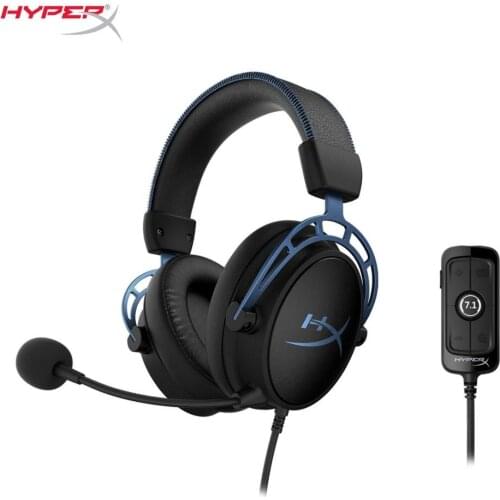 HyperX Cloud Alpha S Gaming Headset Custom-tuned HyperX 7.1. surround sound headphone HyperX Dual Chamber Drivers Super comforta