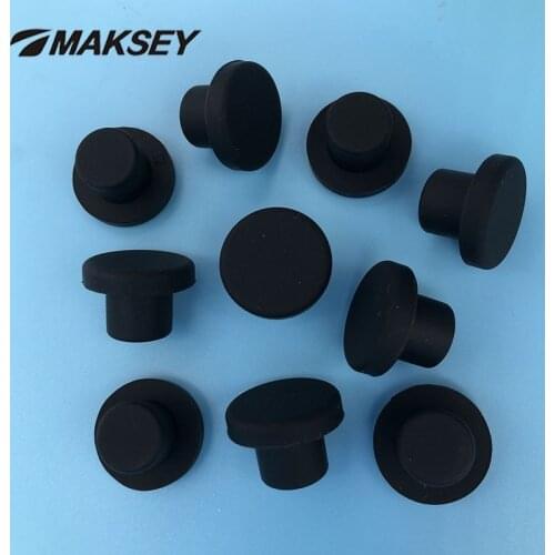 MAKSEY T type Silicone rubber Solid Plug Stopper Sealing Bung for hole 13.5mm 14mm 14.1mm 14.2mm Round end caps Screw Masking