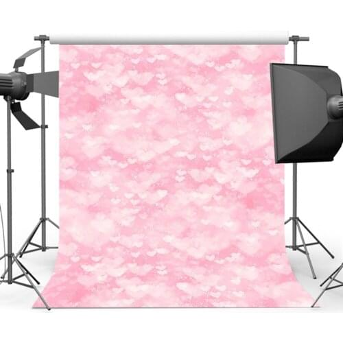 Mehofoto Ping Heart Background Photography Newborn Princess Backdrop for Children Photo S-2991