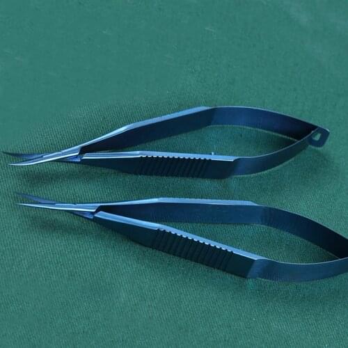 New 11cm Stainless steel ophthalmic microsurgical instruments Micro scissors