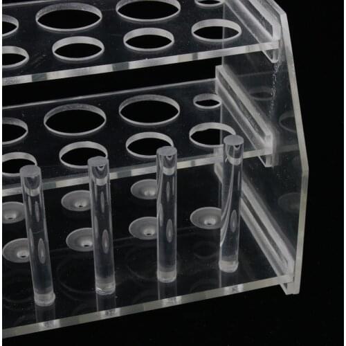 12PCS Clear Glass Test Tubes Set With Plastic Rack Stand & Cleaning Brush