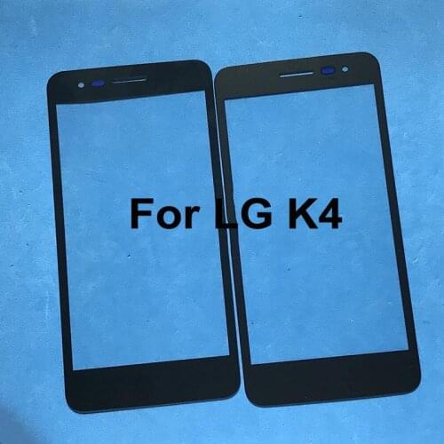 New For LG K4 LGK4 Front Outer Glass Lens Touch Screen Panel Cover Front Screen Replacement Without Flex