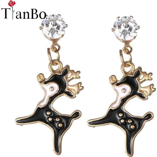New Arrival Fashion Deer Stud Earrings boucle d'oreille Women Party Christmas Gift boucle d'oreille femme 2020