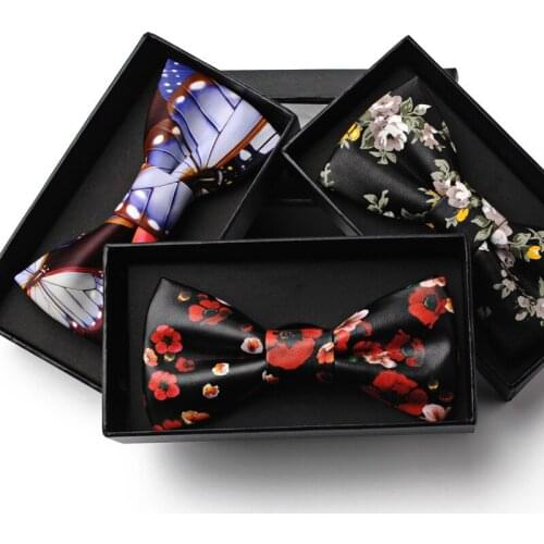 New Fashion Necktie England Groom Genterman Bow Ties Wedding Birthday Party Gifts Elegant Butterfly Fur Leather Gravata Bow Tie