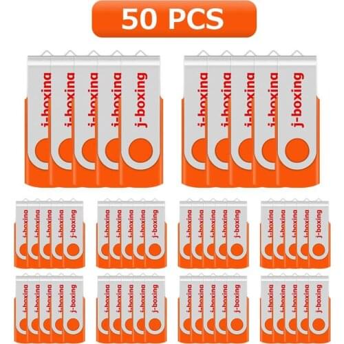 Wholesale 50PCS USB Memory Sticks 1GB 2GB Bulk Metal Swivel USB Flash Drives 4GB 8GB 16GB Pendrive U Disk for Computer Laptop PC