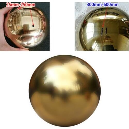 201 Stainless Steel Titanium Gold Hollow Ball Seamless Home&Garden Decoration Mirror Ball Sphere Home Yard Interior Decoration