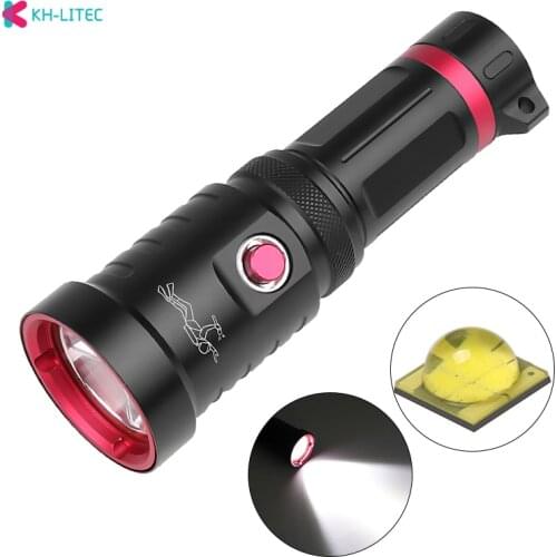 XHP70.2 Professional Diving Military Grade Led Flashlight Torch Waterproof Underwater 100m Power by 26650 18650 Battery Lantern