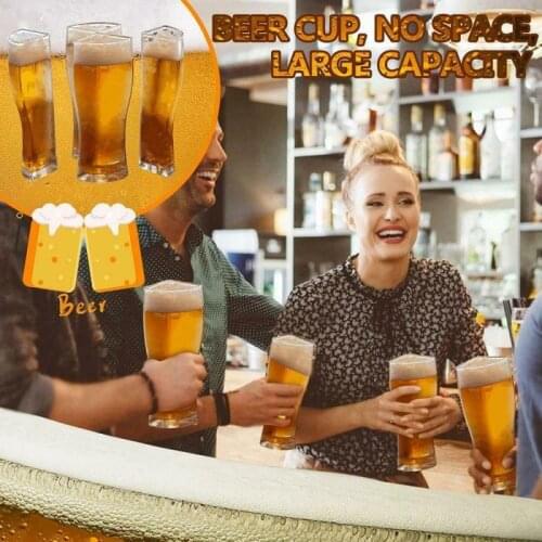 Beer Glasses Mug Cup Separable 4 Part Large Capacity Thick Beer Mug Glass Transparent For Club Bar Party Kitchen Tools Cocina