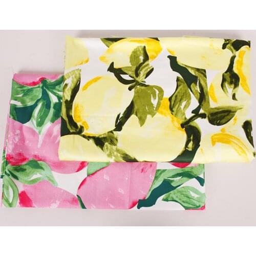 LEO&LIN Printing Watercolor Xiantao Satin Patchwork Cotton Fabric Tissus 50cm