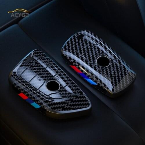 Carbon Fiber Car Remote Key Cover Case For BMW F20 F30 G20 F31 F34 F10 G30 F11 X3 F25 X4 I3 M3 M4 1 3 5 Series F15 F16 F07 X1 M5