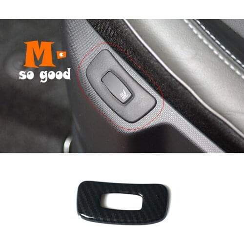 Carbon Fibre For Renault Captur 2013-2016 Car interior Sticker seat adjustment knob button switch trim part frame hoods