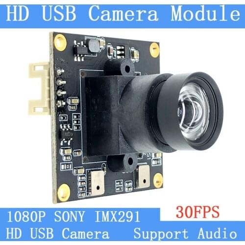 Plug play Non Distortion HD 1080P USB Webcam Star Light Low illumination Sony IMX291 2MP OTG UVC USB Camera Module Support audio