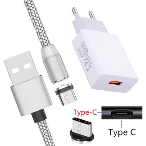 ASUS Zenfone 6 ZS630KL ZE620KL 5V 2A adapter Magnetic Type C Charge Cable For Samsung A51 A5 2017 Huawei P30 Honor 9 USB Charger