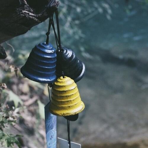 Iron Wind Bell Retro Japanese Wind Temple Bells Birthday Gift Wind Chimes Hanging Decorations Creative Gifts