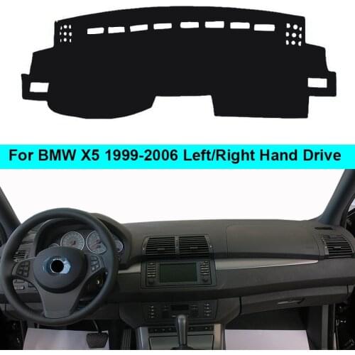 2 Layer Car Dashboard Cover Carpet For BMW X5 1999-2004 2005 2006 LHD RHD Rug Shade Pad Carpet Dashmat Sun Shad Car decoration