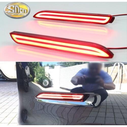 2-in-1 Functions LED Reflector Lamp Rear Fog Lamp Bumper Light Brake Light For Toyota Mark X 2011 2012 2013 2014