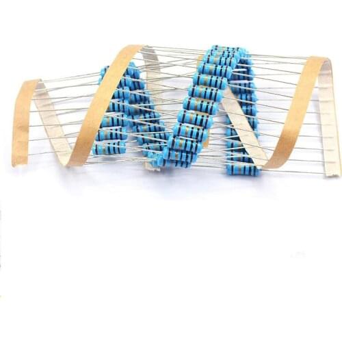 20pcs 1W Metal film resistor 1% 1R ~ 1M 1 2 10 22 47 100 330 ohm 1K 4.7K 10K 22K 47K 100K 330K 470K 2R 10R 22R 47R 100R 330R