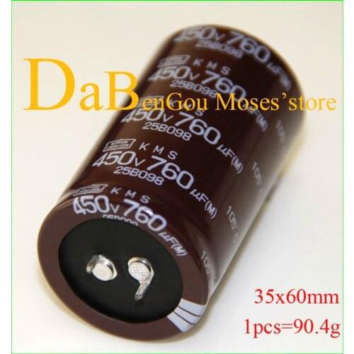 450v 760uf Original NI-PPON CHEMI-CON NCC Electrolytic Capacitor Radial Capacitance 35x60mm (2pcs)