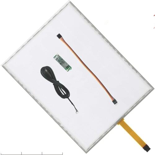 5 wire 15 Inch USB Touch Screen+USB Controller Board 322*247mm 247*322mm touch Glass Panel Resistive Industrial USB Touch Glass