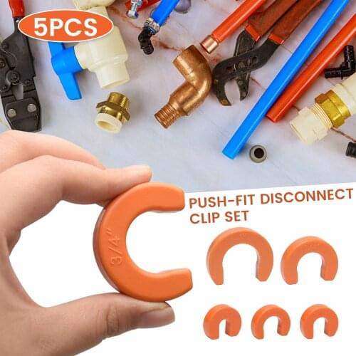 5PCS Plastic Disconnect Fixture Accessories Easy Installation Quick Push-Fit Clip Clamp Home Plumbing Slip Fitting Removal Tools