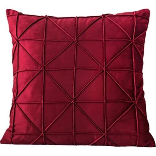 60%HOTRetro Pillowcase Skin-friendly Plush Hidden Zipper Throw Pillow Cover Home Decor