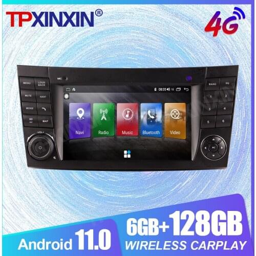 Android 11 Carplay 6+128G Auto Stereo For Mercedes-Benz E-Class W211 Car Radio Stereo GPS Navigation Multimedia Player Headunit