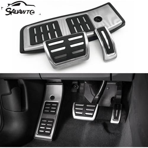 Car Sport Foot Pedals for Audi A4 B9 Avant A6 C8 A5 F5 Q5 SQ5 FY 2018 2019 Fuel Brake Footrest Pedal Cover Pads Auto Accessories