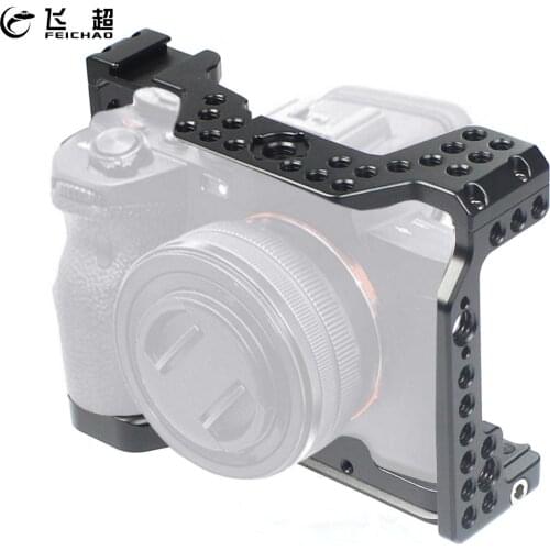 A7S3 DSLR Camera Cage Rig A7SIII Protective Case Extension Bracket Arri Cold Shoe Form-fitting for Sony Alpha 7S III Stabilizer