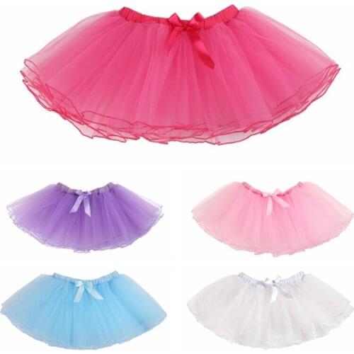 Childrens dance gauze exercise clothes three-layer net ballet skirt performance pettiskirt skirt