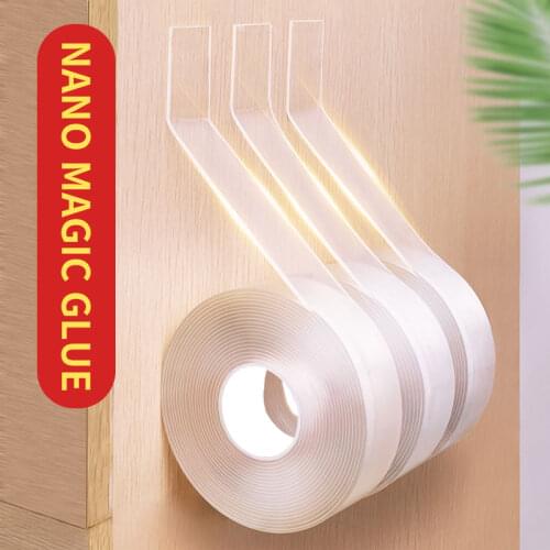 1/2/3/5M Nano Tracsless Tape Double Sided Tape Transparent No Trace Reusable Waterproof Adhesive Tape Home Wall stickers