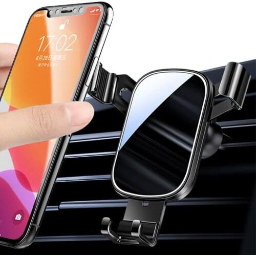 Gravity Car Phone Holder Universal Air Vent Smartphone Telefon Mount Cell Support GPS Stand For iPhione Xiaomi Huawei Samsung