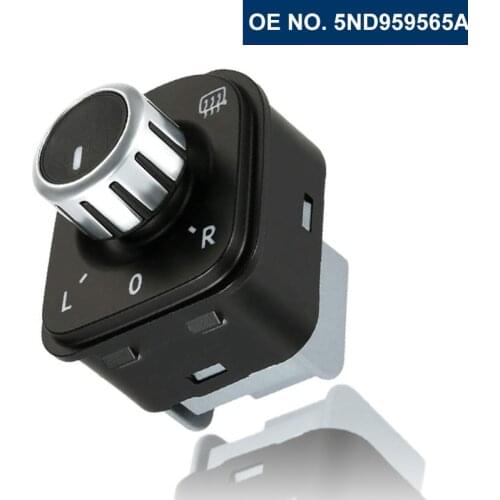 Geetha Chrome Heat Control Mirror Switch for VW Golf MK5 MK6 Jetta Rabbit Tiguan CC Passat B6 B7 2006-2012 5ND959565A 5K0959565