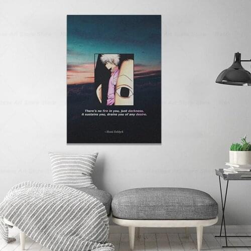 Killua Zoldyck And Illumi HxH Anime Decoration Prints Manga Home Decor Canvas Dorm Living Room Bedroom Painting Wall Art Poster