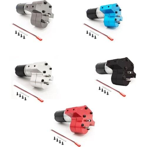 Metal 370 Motor Gearbox Gear Box For WPL C14 C24 B1 B24 B36 MN D90 D96 D99 MN98 MN99S RC Car Upgrade Accessories