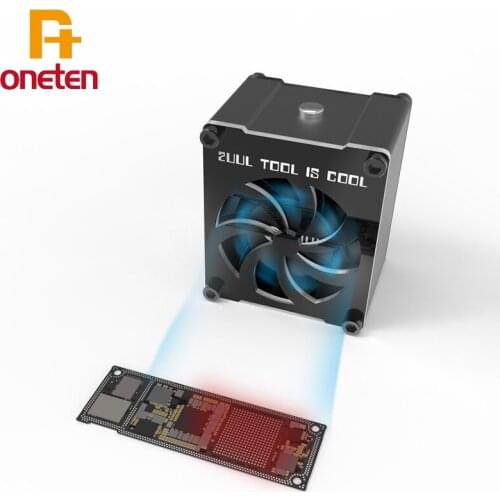 2UUL Mini Cooling Fan 5V USB TYPE-C interface maintenance dedicated one-button switch black whirlwind For phone repair